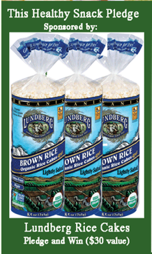 healthy snack food organic rice cakes